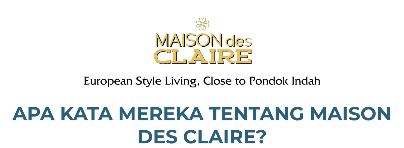 Apa kata mereka tentang Maison Des Claire